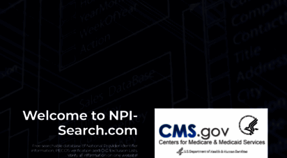 npi-search.com - npi, npi search, npi lookup, npi database, npi registry / national provider identifier searchable database - npi-search.com