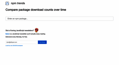 npmtrends.com - npm trends: compare npm package downloads