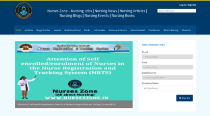 nurseszone.in - nurses zone - nursing jobs  news  articles  blogs  events  books