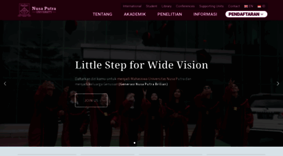 nusaputra.ac.id - nusa putra university - little step for wide vision