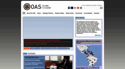 oas.org - oas - organization of american states: democracy for peace, security, and development