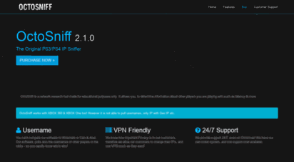 octosniff.com - consolesniffer.com  network monitor tool  gaming ip sniffer for consoles