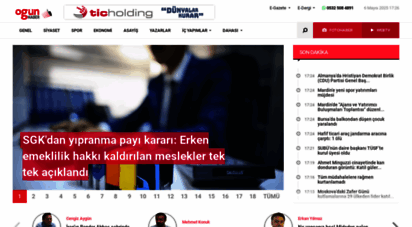 ogunhaber.com - ogün haber - günün önemli gelişmeleri, son dakika haberler