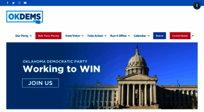 okdemocrats.org - oklahoma democratic party 405 427-3366  change that matters