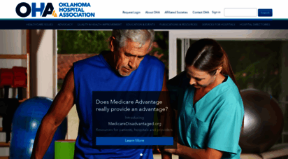 okoha.com - oklahoma hospital ssociation  featured content - home