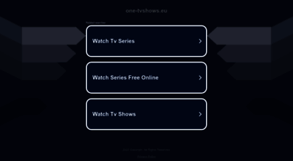 one-tvshows.eu - one-tvshows.eu
