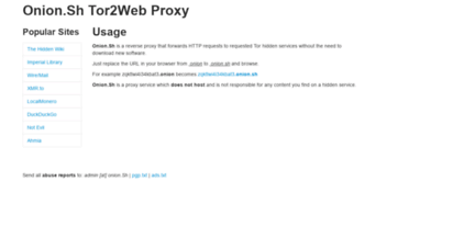 onion.sh - onion.sh tor2web proxy