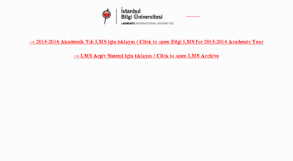 online.bilgi.edu.tr - istanbul bilgi university: online learning: siteye giriş