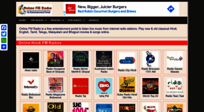 onlinefmradio.in - online hindi fm radio stations india  live bollywood songs music - onlinefmradio
