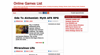 similar web sites like onlinegameslist.org