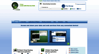 oodesk.com - oodesk.com : your virtual desktop, webos, widgets, gadgets, file sharing, free email
