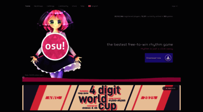 osu.ppy.sh - welcome  osu!