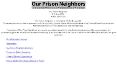 ourprisonneighbors.org