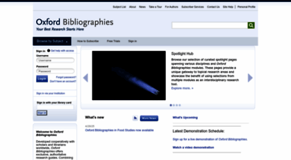 oxfordbibliographies.com - oxford bibliographies - your best research starts here - obo