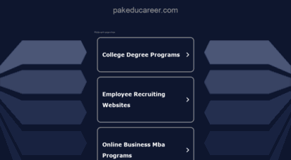 pakeducareer.com - open admissions  universities  entry tests  degrees  scholarships 