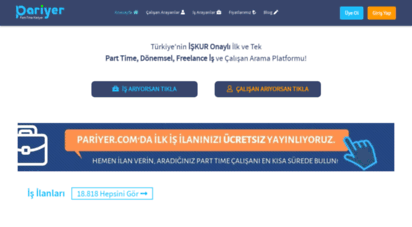 pariyer.com - part-time, freelance ve dönemsel iş arayanlarla işverenler burada