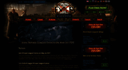 pathofexile.com - news - path of exile - a free online action rpg