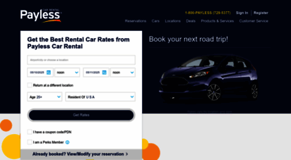 paylesscar.com - payless car rental  rental cars at discount rates