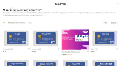 paypalvccs.com - paypal vcc  amazon vcc  adwords vcc  ebay vcc  virtual credit cards
