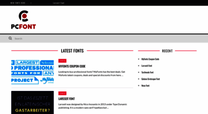 pcfont.com - pc font - a fine collection of fonts for desktop computers
