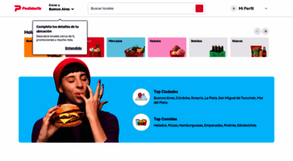 pedidosya.com.ar - delivery de comida online - ¡elegí, pedí y ya!  pedidosya