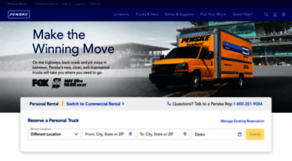 pensketruckrental.com - penske truck rental - moving truck rentals