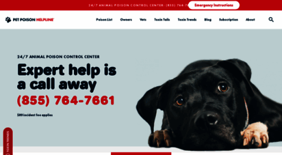 petpoisonhelpline.com - pet poison helpline  animal poison control center