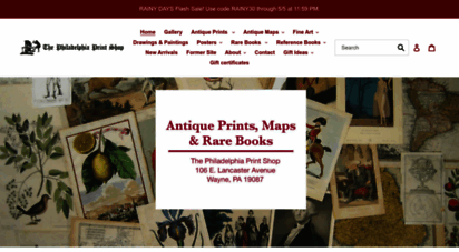philaprintshop.com - antique prints and maps from the philadelphia print shop