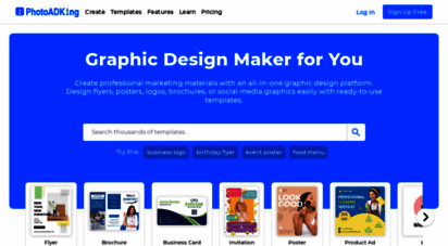 photoadking.com - photoadking:online social media graphic design with templates