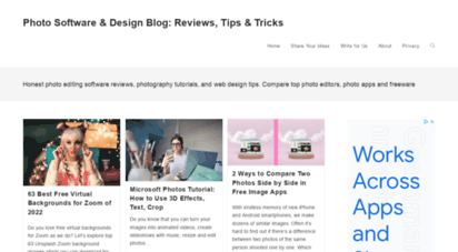 photosoftwareblog.com - photo software reviews, photo editing tips, design blog