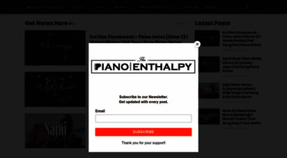 pianoenthalpy.blogspot.com - piano enthalpy  piano notes for hindi songs