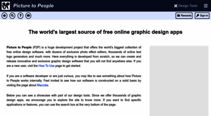 picturetopeople.org - picture to people - free online photo editors and text generators