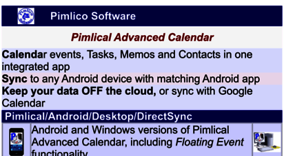 pimlicosoftware.com - pimlico software