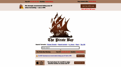 pirateproxy-bay.com - the pirate bay-top bittorrent site to get music, movies, software!