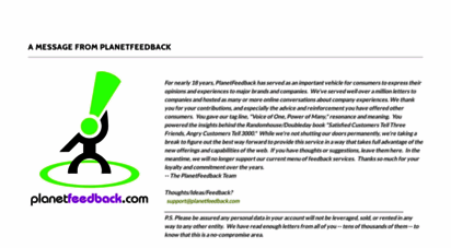 planetfeedback.com