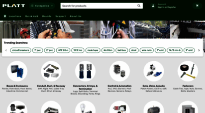 platt.com - platt electric supply - wholesale distributor of electrical, industrial, lighting, tools, control and automation products for the electrical, construction, commercial, industrial, utility and datacomm markets