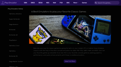playemulator.com - play emulator - retro emulator games online