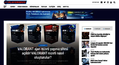 playerbros.com - playerbros: espor haberleri ve video içerikleri