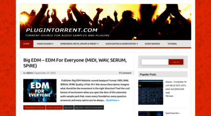 plugintorrent.com - plugintorrent.com - torrent source for audio samples and plugins