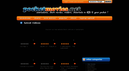 pocketmovies.net - download movies : animations, trailers, ... find animators cv, jobs  pocketmovies.net