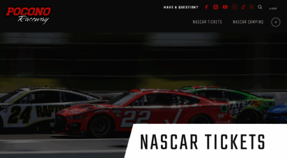 poconoraceway.com - pocono raceway, nascar doubleheader week - the official site of pocono raceway - nascar´s tricky triangle - 2 sprint cup races, camping world truck race and more. buy nascar tickets, find race info…