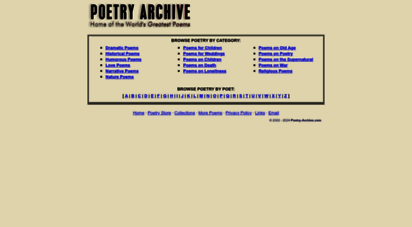 poetry-archive.com - poetry archive  poems