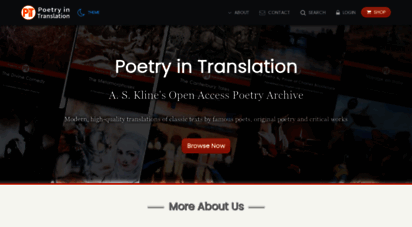 poetryintranslation.com - poetry in translation - a.s. kline´s free poetry archive - main site