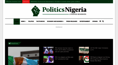 politicsnigeria.com - politics nigeria - a trusted nigerian online newspaper