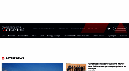 power-eng.com - power engineering - power generation technology and news for the power industry