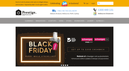 prestigeappliances.com.au