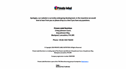 privatelabelnutrition.co.uk