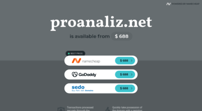 proanaliz.net - proanliz.net - registered at namecheap.com