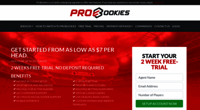probookies.com - best pay per head bookie software from $7/pph, probookies