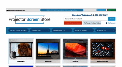 projectorscreenstore.com